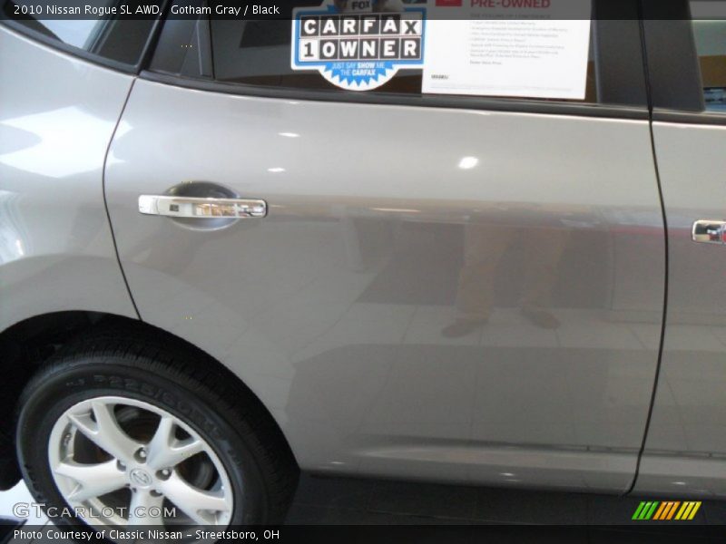 Gotham Gray / Black 2010 Nissan Rogue SL AWD