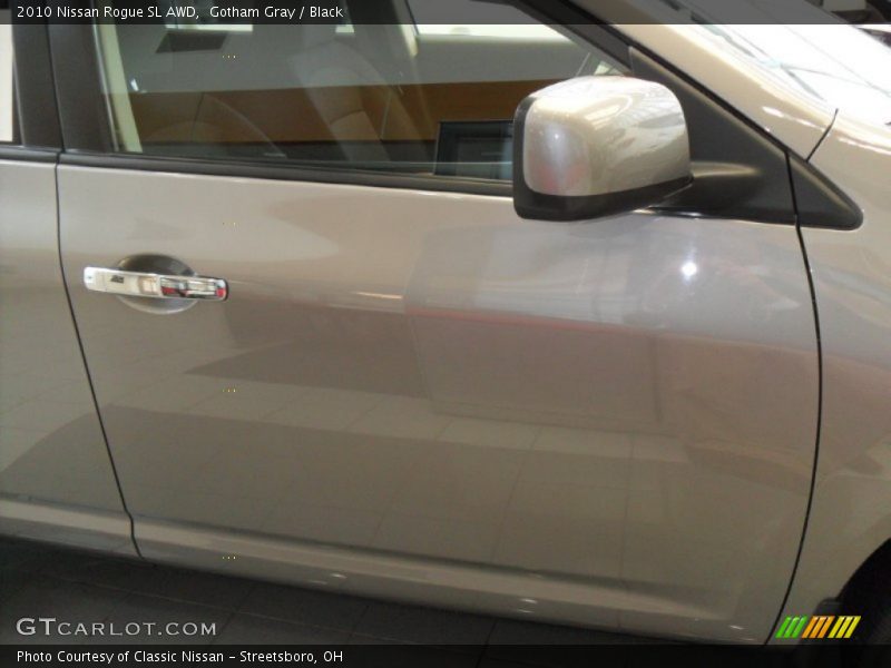 Gotham Gray / Black 2010 Nissan Rogue SL AWD