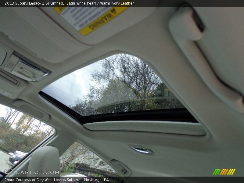 Satin White Pearl / Warm Ivory Leather 2013 Subaru Legacy 2.5i Limited