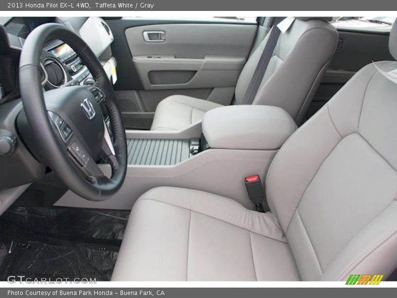 Taffeta White / Gray 2013 Honda Pilot EX-L 4WD