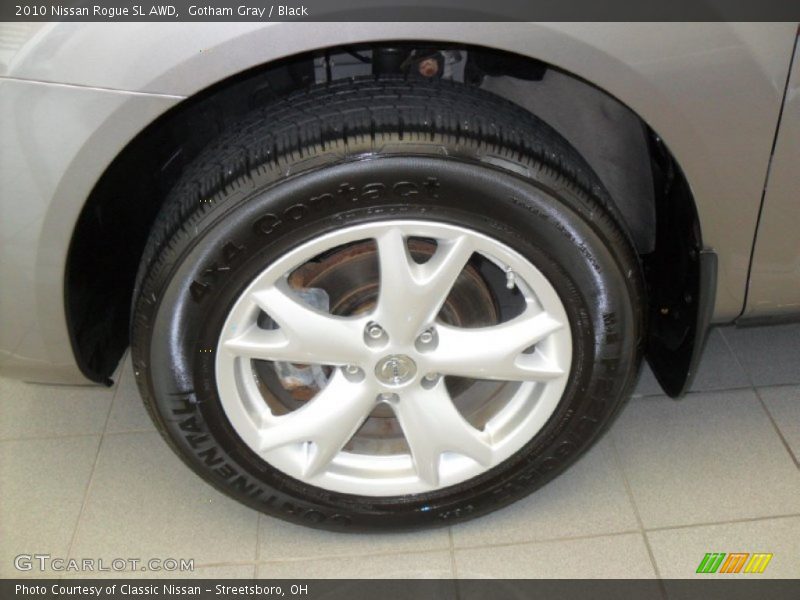 Gotham Gray / Black 2010 Nissan Rogue SL AWD