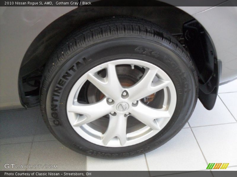 Gotham Gray / Black 2010 Nissan Rogue SL AWD
