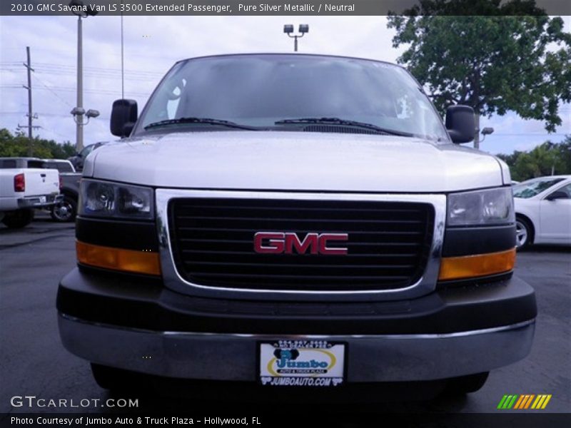 Pure Silver Metallic / Neutral 2010 GMC Savana Van LS 3500 Extended Passenger