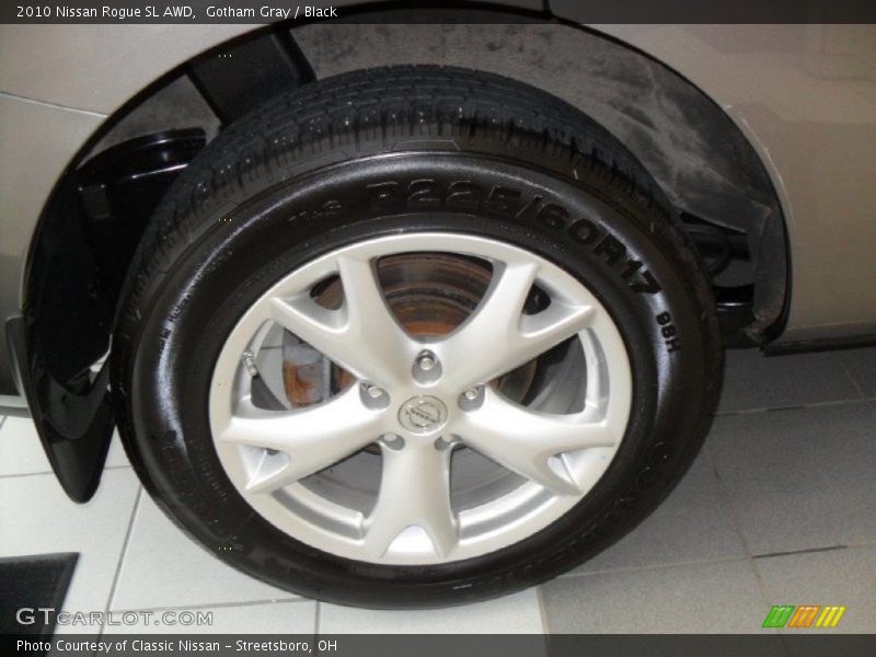 Gotham Gray / Black 2010 Nissan Rogue SL AWD