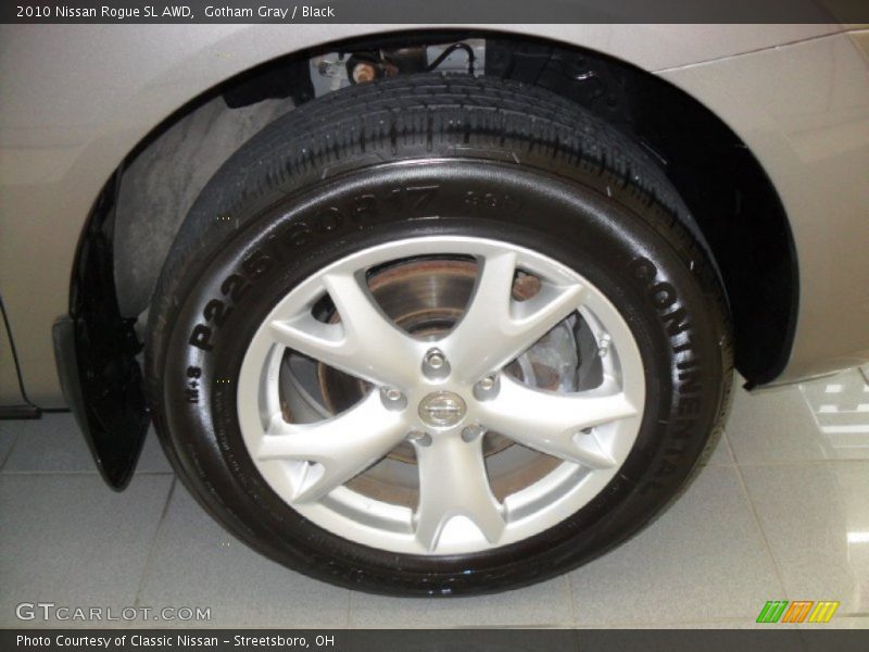 Gotham Gray / Black 2010 Nissan Rogue SL AWD