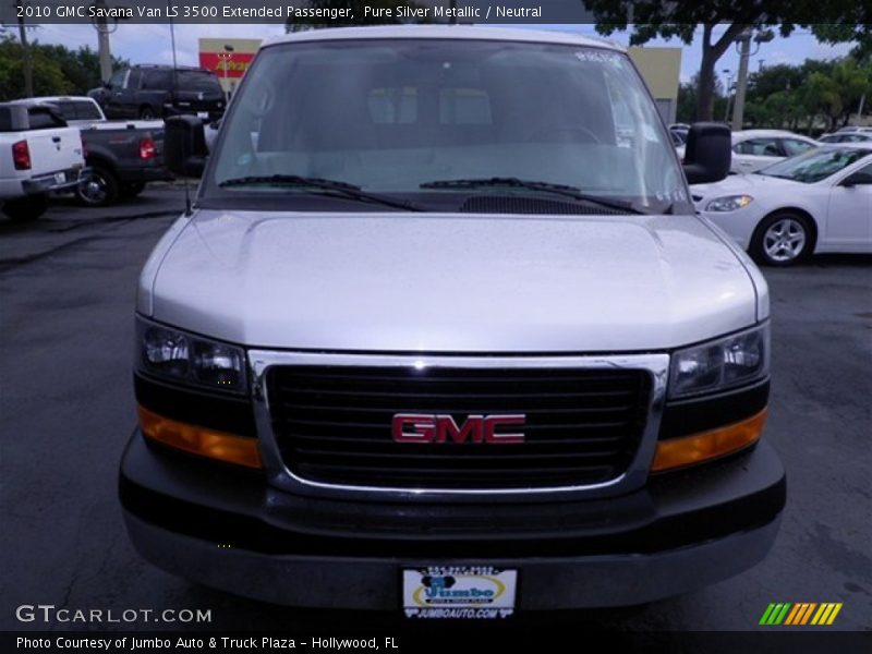 Pure Silver Metallic / Neutral 2010 GMC Savana Van LS 3500 Extended Passenger