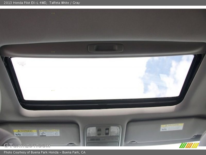 Taffeta White / Gray 2013 Honda Pilot EX-L 4WD
