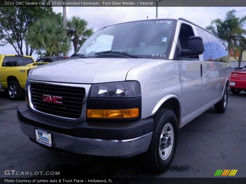 Pure Silver Metallic / Neutral 2010 GMC Savana Van LS 3500 Extended Passenger