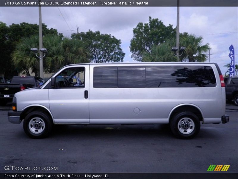  2010 Savana Van LS 3500 Extended Passenger Pure Silver Metallic