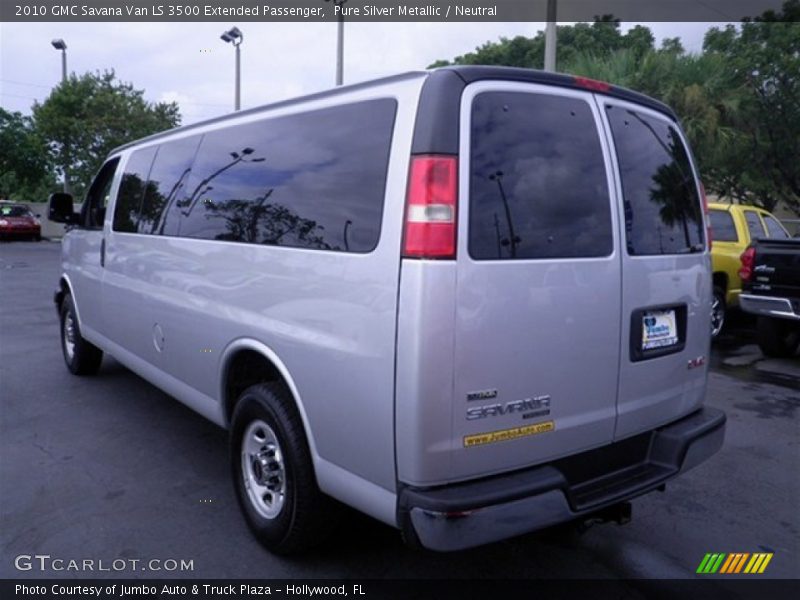 Pure Silver Metallic / Neutral 2010 GMC Savana Van LS 3500 Extended Passenger