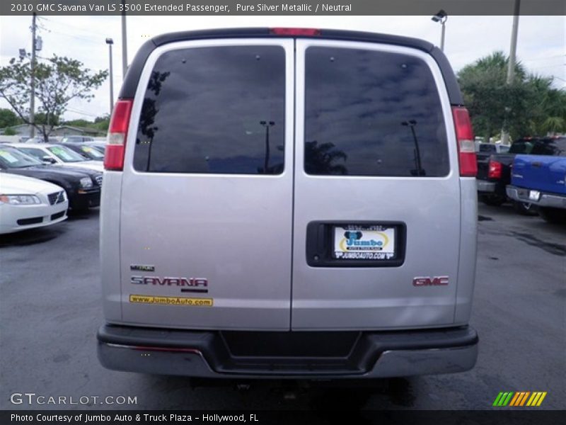 Pure Silver Metallic / Neutral 2010 GMC Savana Van LS 3500 Extended Passenger