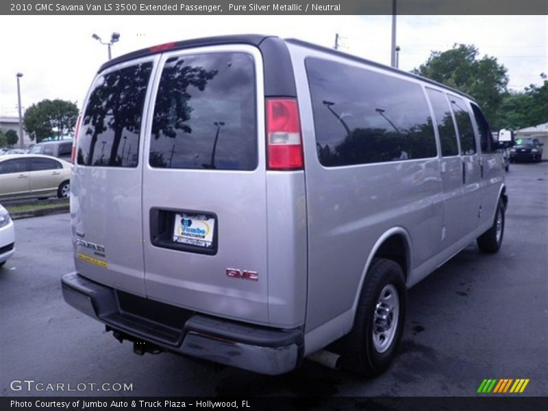 Pure Silver Metallic / Neutral 2010 GMC Savana Van LS 3500 Extended Passenger