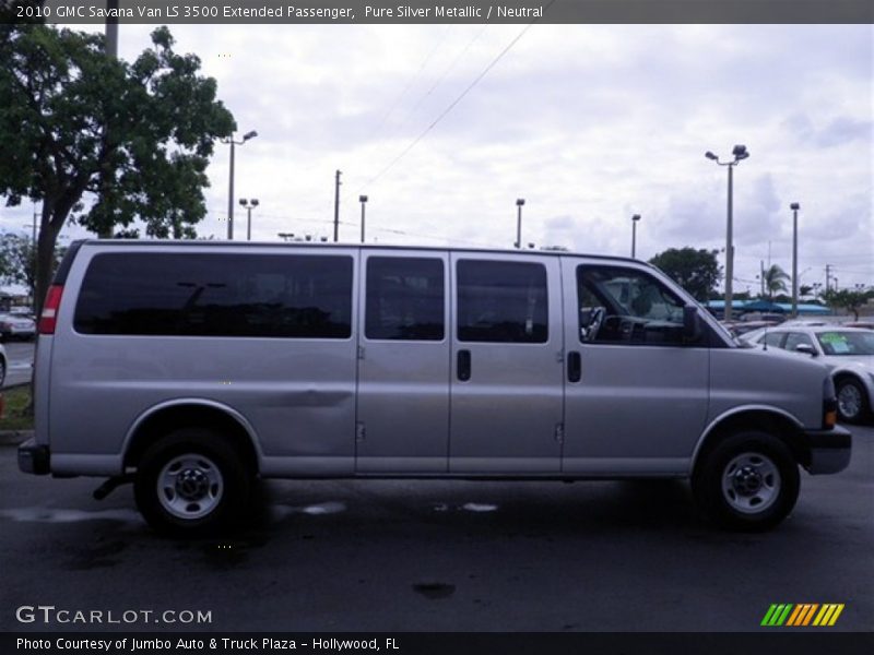 Pure Silver Metallic / Neutral 2010 GMC Savana Van LS 3500 Extended Passenger