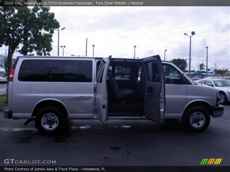 Pure Silver Metallic / Neutral 2010 GMC Savana Van LS 3500 Extended Passenger