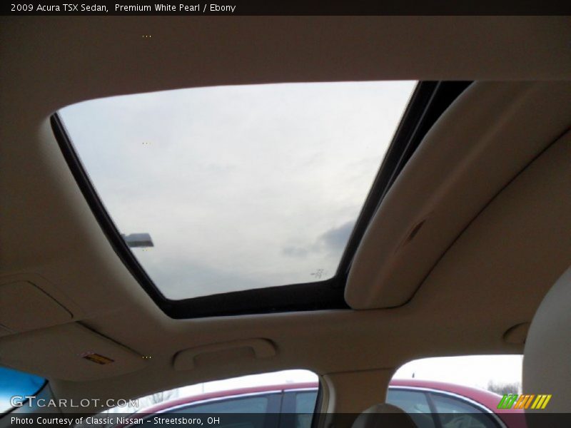 Premium White Pearl / Ebony 2009 Acura TSX Sedan