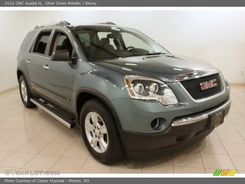 Silver Green Metallic / Ebony 2010 GMC Acadia SL