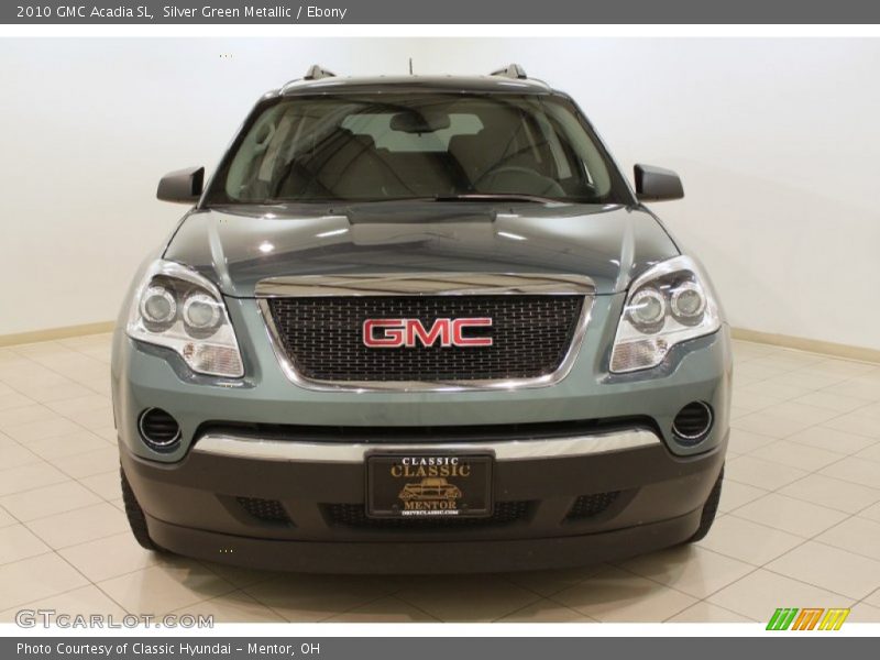 Silver Green Metallic / Ebony 2010 GMC Acadia SL