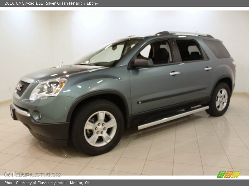 Silver Green Metallic / Ebony 2010 GMC Acadia SL