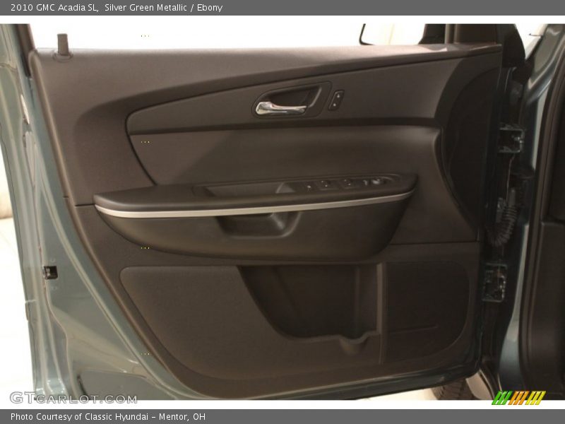 Silver Green Metallic / Ebony 2010 GMC Acadia SL
