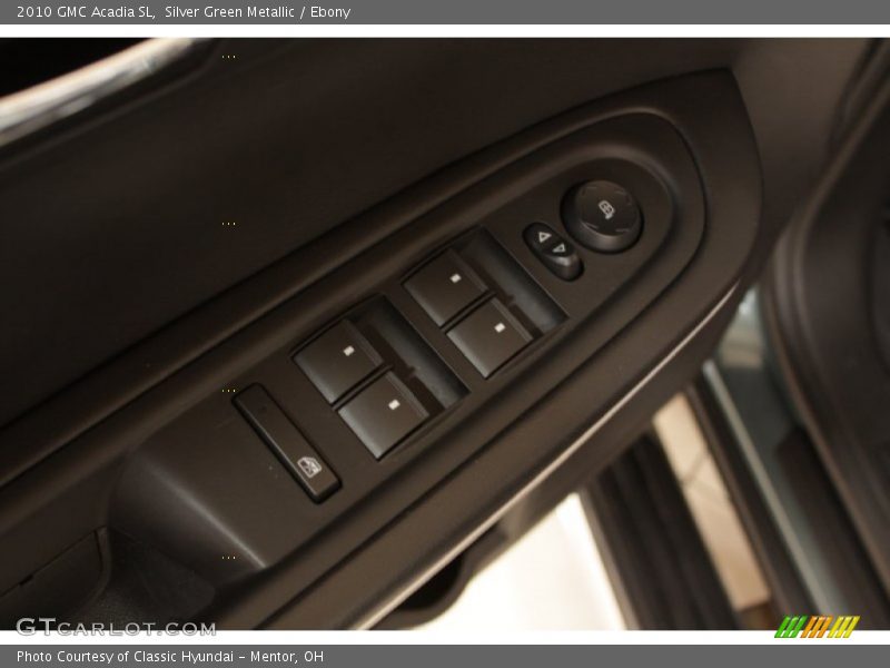 Silver Green Metallic / Ebony 2010 GMC Acadia SL