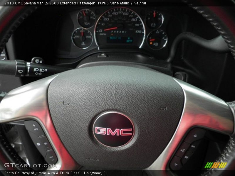 Pure Silver Metallic / Neutral 2010 GMC Savana Van LS 3500 Extended Passenger
