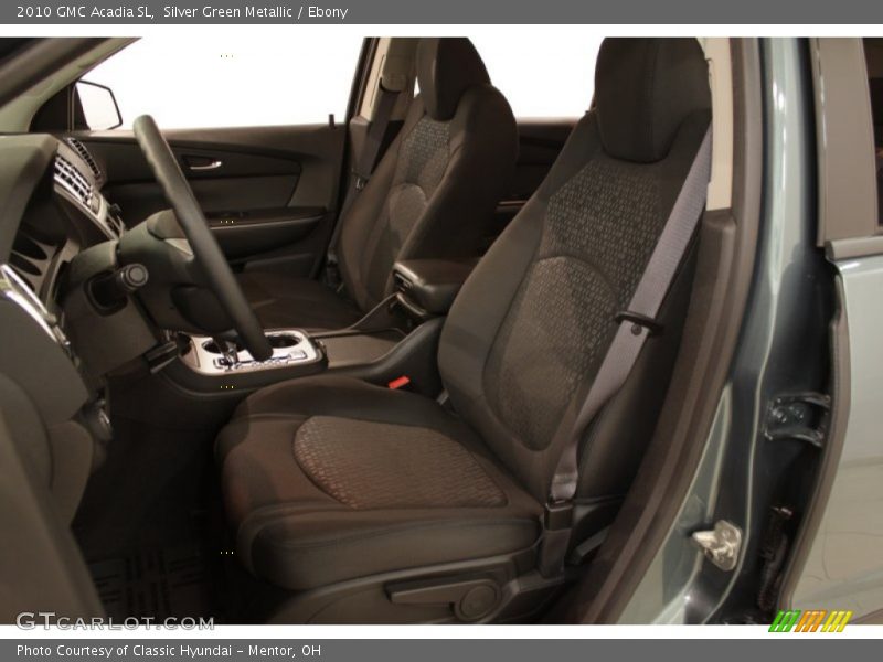 Silver Green Metallic / Ebony 2010 GMC Acadia SL