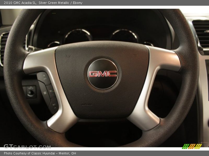 Silver Green Metallic / Ebony 2010 GMC Acadia SL