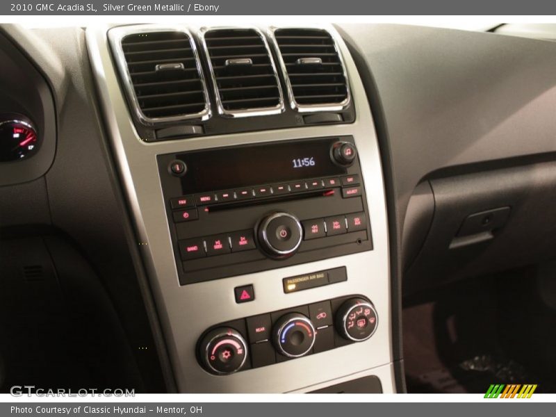 Silver Green Metallic / Ebony 2010 GMC Acadia SL