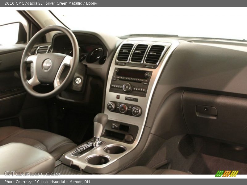 Silver Green Metallic / Ebony 2010 GMC Acadia SL