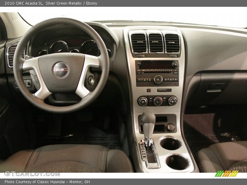 Silver Green Metallic / Ebony 2010 GMC Acadia SL