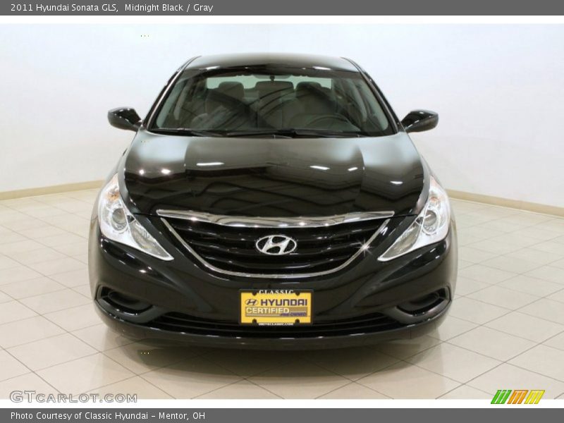Midnight Black / Gray 2011 Hyundai Sonata GLS