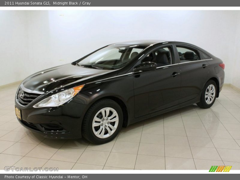 Midnight Black / Gray 2011 Hyundai Sonata GLS