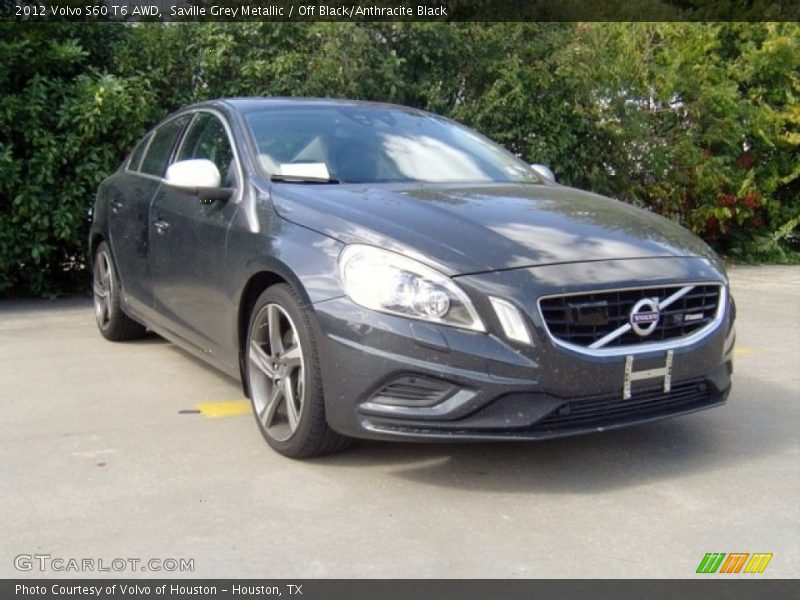 Saville Grey Metallic / Off Black/Anthracite Black 2012 Volvo S60 T6 AWD