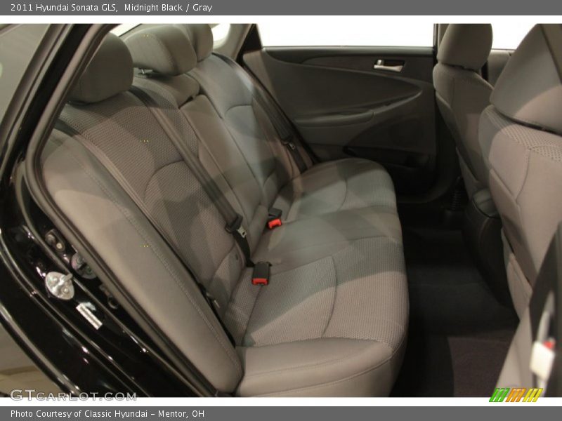 Midnight Black / Gray 2011 Hyundai Sonata GLS