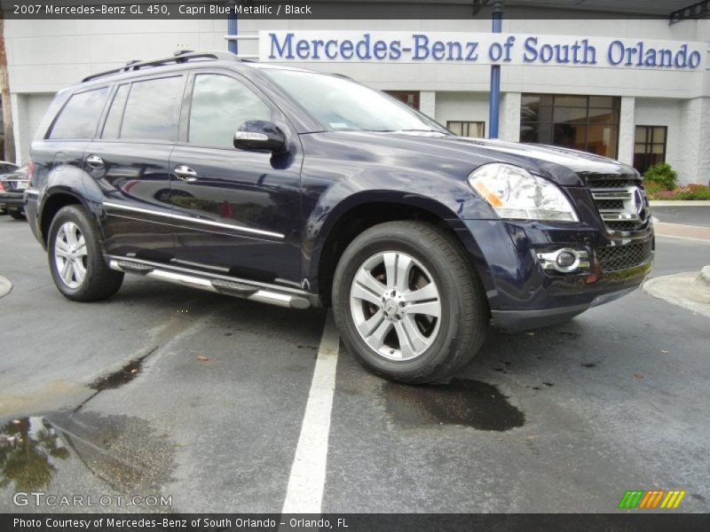 Capri Blue Metallic / Black 2007 Mercedes-Benz GL 450
