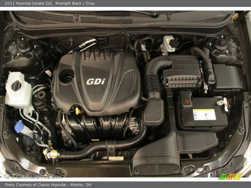 Midnight Black / Gray 2011 Hyundai Sonata GLS