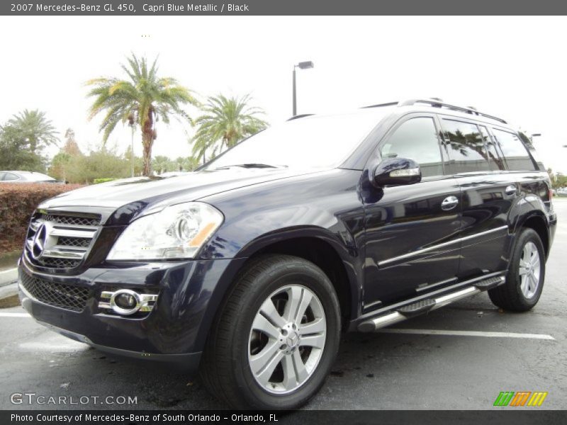 Capri Blue Metallic / Black 2007 Mercedes-Benz GL 450
