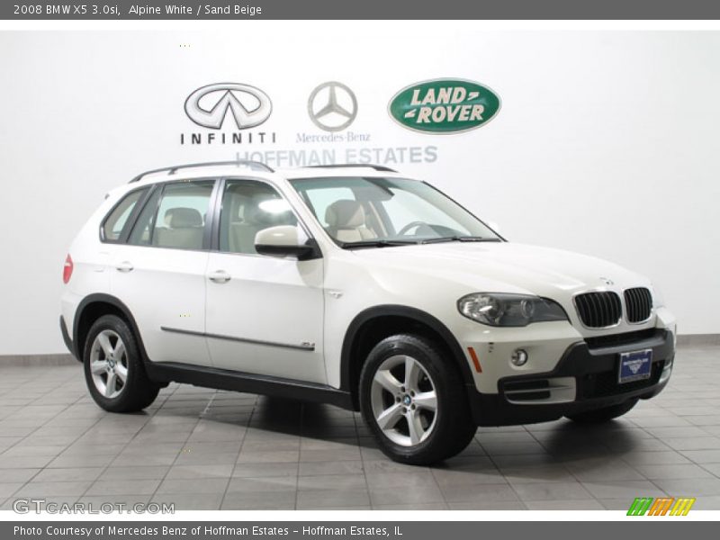 Alpine White / Sand Beige 2008 BMW X5 3.0si