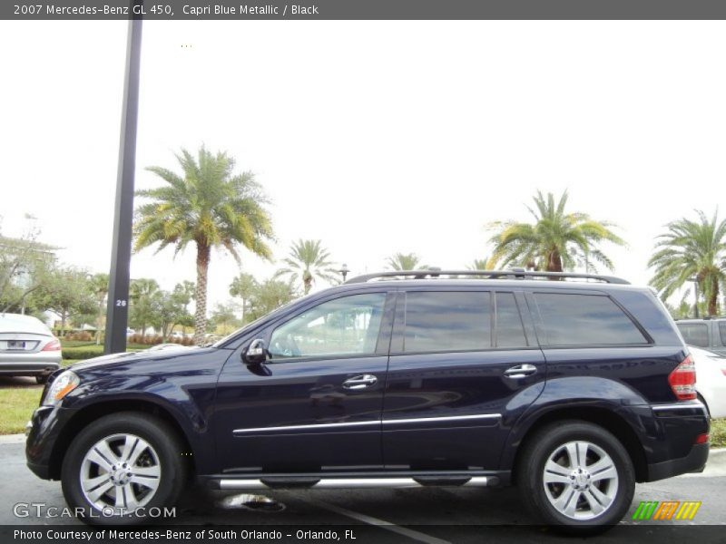 Capri Blue Metallic / Black 2007 Mercedes-Benz GL 450