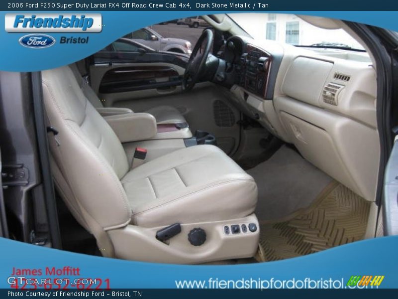 Dark Stone Metallic / Tan 2006 Ford F250 Super Duty Lariat FX4 Off Road Crew Cab 4x4