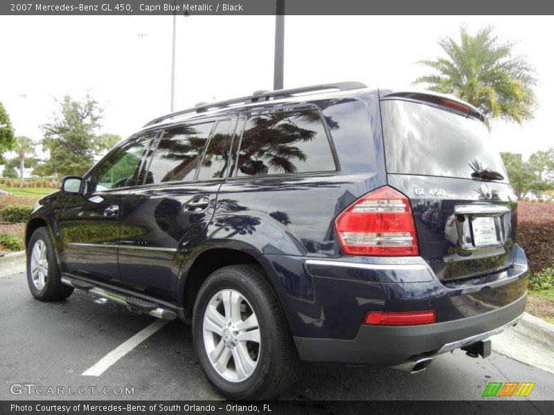 Capri Blue Metallic / Black 2007 Mercedes-Benz GL 450