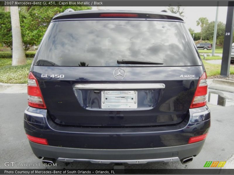 Capri Blue Metallic / Black 2007 Mercedes-Benz GL 450
