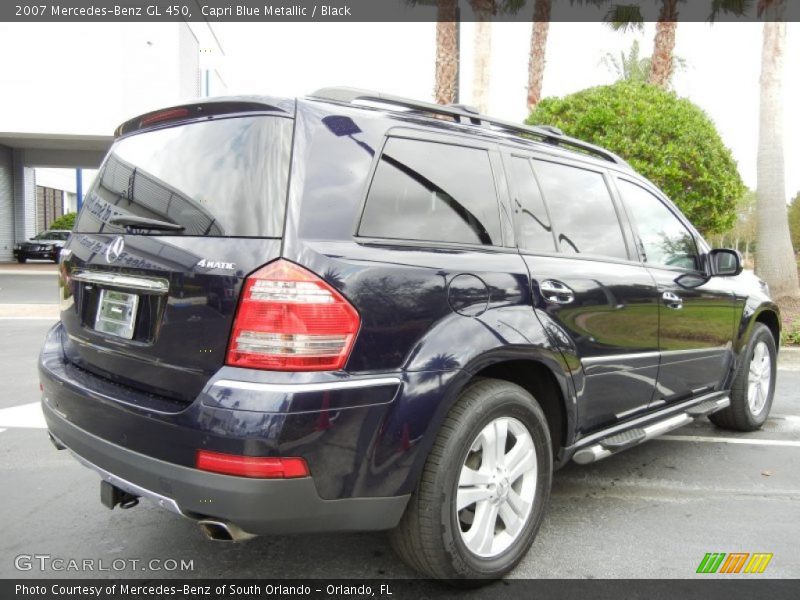 Capri Blue Metallic / Black 2007 Mercedes-Benz GL 450