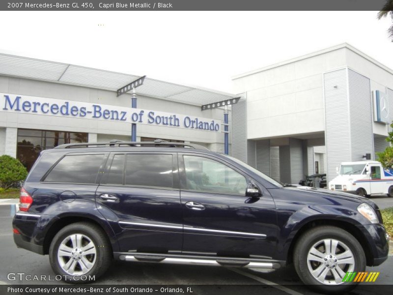 Capri Blue Metallic / Black 2007 Mercedes-Benz GL 450