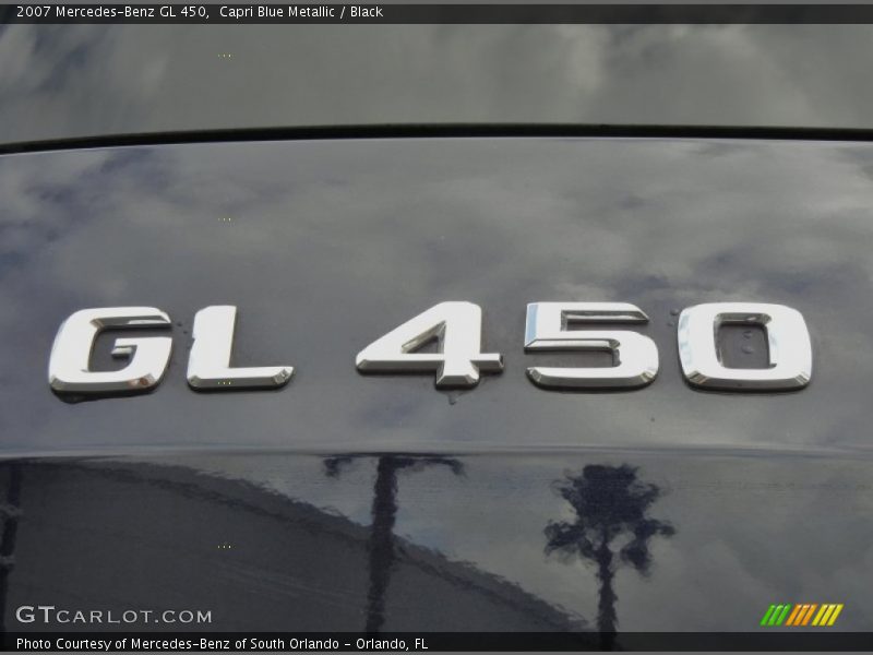 Capri Blue Metallic / Black 2007 Mercedes-Benz GL 450