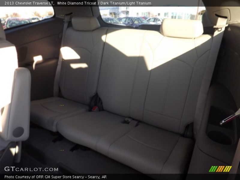 White Diamond Tricoat / Dark Titanium/Light Titanium 2013 Chevrolet Traverse LT