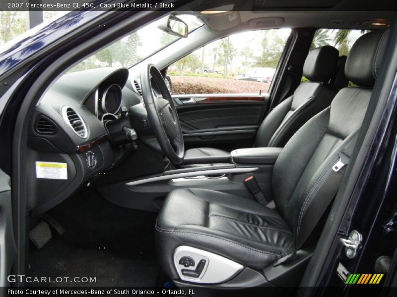 Capri Blue Metallic / Black 2007 Mercedes-Benz GL 450