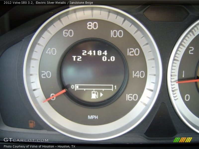 Electric Silver Metallic / Sandstone Beige 2012 Volvo S80 3.2