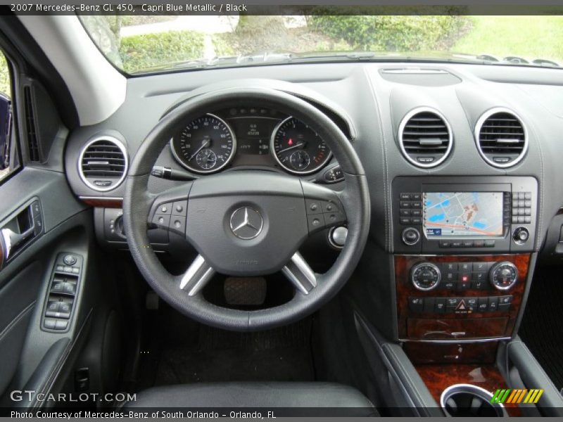 Capri Blue Metallic / Black 2007 Mercedes-Benz GL 450