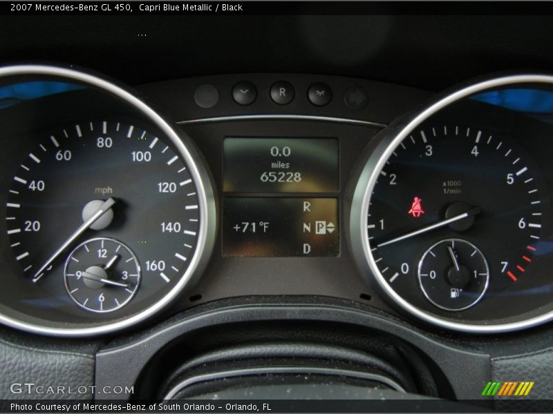 Capri Blue Metallic / Black 2007 Mercedes-Benz GL 450